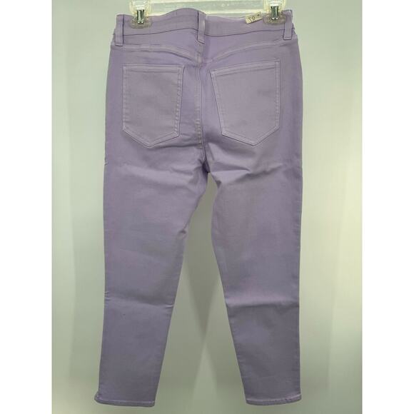Cosmic Blue Love Women Denim Stretch Mid Rise Ankle Zip Jeans Size 28 Purple NWT - Picture 2 of 4
